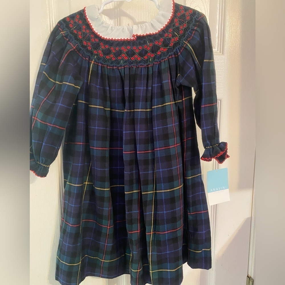 NWT Anavini Handsmocked Dress
